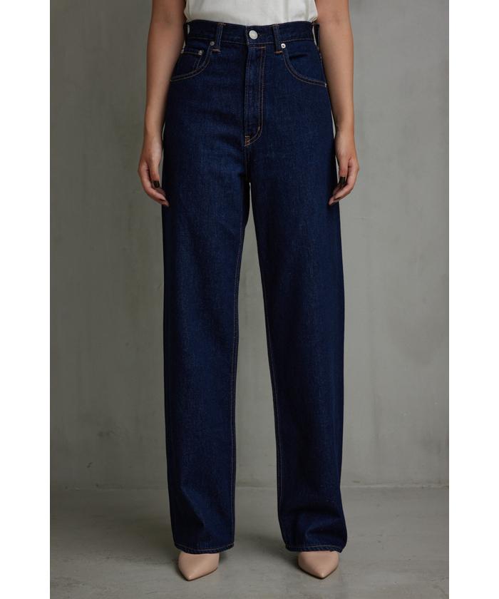 AZUL DENIMハイウエストワイドデニムロング丈(505626607