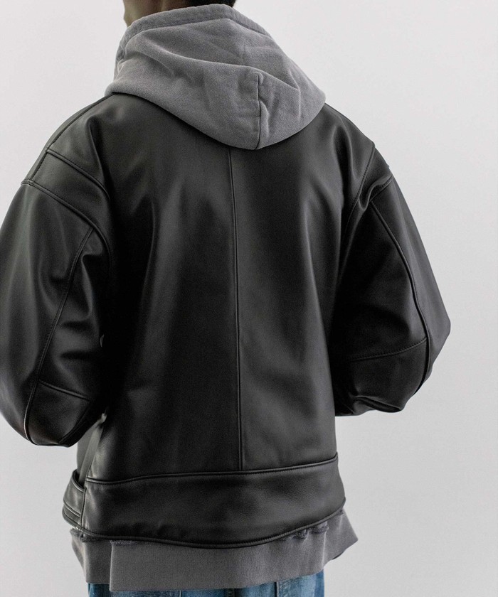 セール15%OFF】<monkey time> シープ レザー オーバーサイズ セール15%OFF】<monkey time> シープ レザー オーバーサイズ