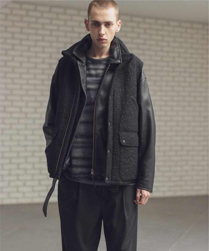 セール15%OFF】<monkey time> シープ レザー オーバーサイズ セール15%OFF】<monkey time> シープ レザー オーバーサイズ