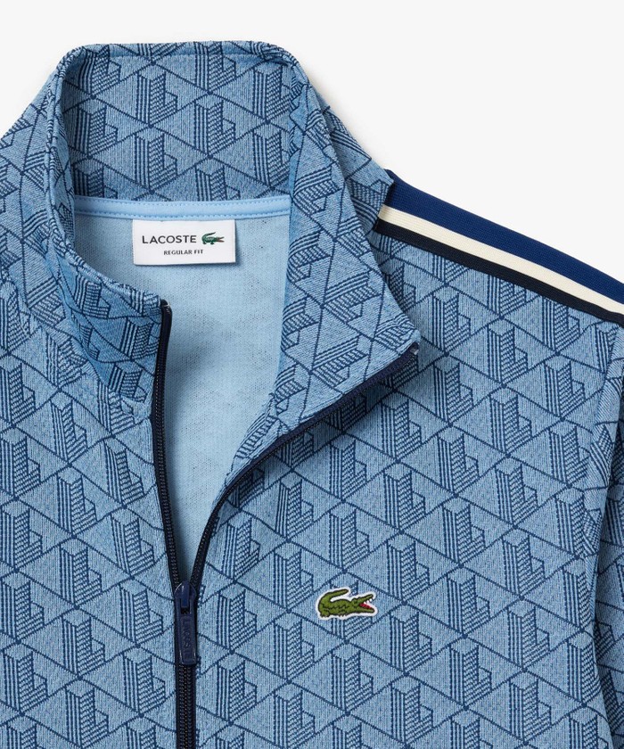 ラコステ LACOSTE モノグラムジャカードトラックジャケット ラコステ LACOSTE モノグラムジャカードトラックジャケット