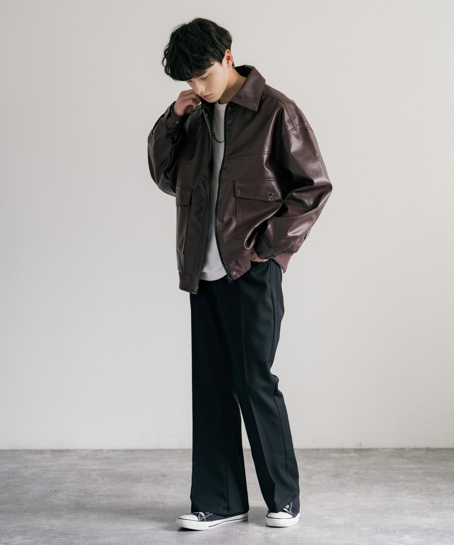 Mareunrol's レザージャケット ロッキーモンロー Rocky Monroe レザージャケット ブルゾン
