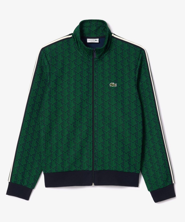 ラコステ LACOSTE モノグラムジャカードトラックジャケット ラコステ LACOSTE モノグラムジャカードトラックジャケット