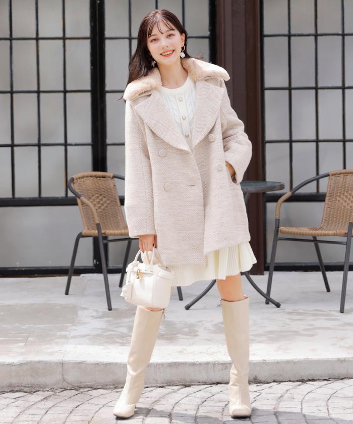 セール 30%OFF】ケーブルフロントボタンニットワンピース セール 30%OFF】ケーブルフロントボタンニットワンピース
