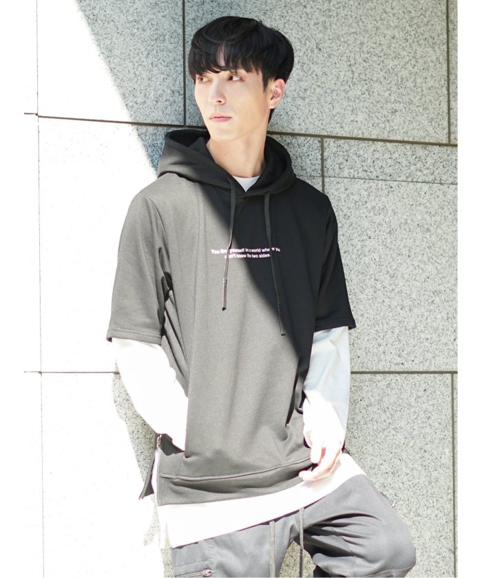 セール 30%OFF】SHELLAC×SD 半袖プルパーカー+長袖Tシャツ
