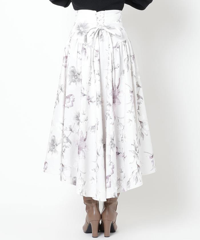 マーブルフラワースカート(505631541) | ウィルセレクション