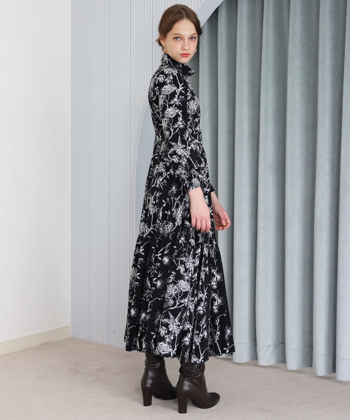 セール】ボタニカル柄ワンピース(505631560) | AND COUTURE(AND セール】ボタニカル柄ワンピース(505631560) | AND COUTURE(AND
