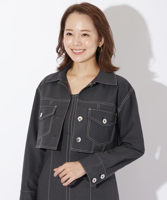 セール 50%OFF】ストレッチジャケット＋ワンピースセットアップ