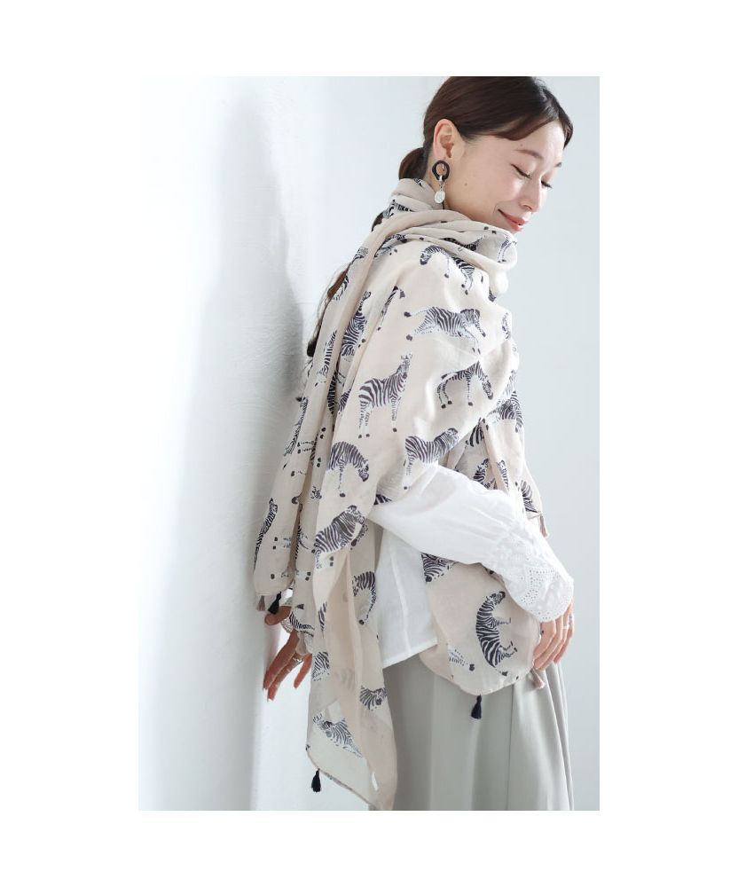 MaxMara マックスマーラ カシミヤ ジャガード マフラー ストール