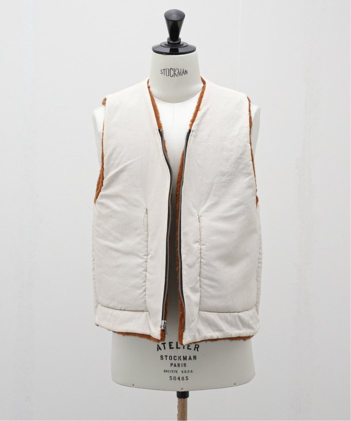 CAMIEL FORTGENS / カミエル・フォートヘンス】ZIP VEST WOOL FLEECE