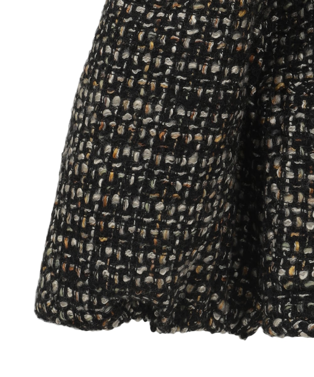 ジャケット・アウター CLANE MIX TWEED PUFF SLEEVE JACKET クラネ/CLANE】のMIX TWEED PUFF SLEEVE JACKET/ジャケット 人気