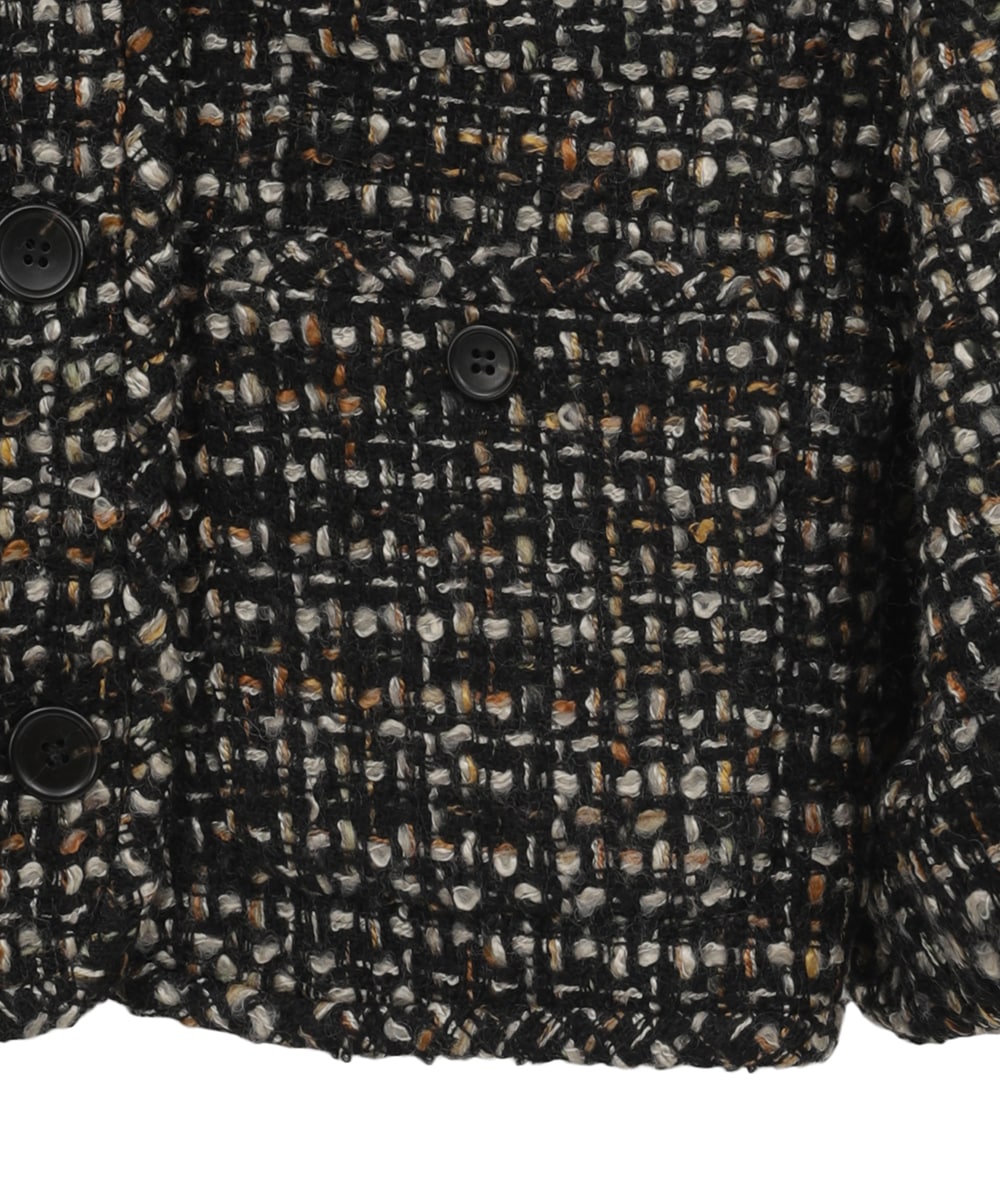 ジャケット・アウター CLANE MIX TWEED PUFF SLEEVE JACKET セール 40%OFF】MIX TWEED PUFF SLEEVE JACKET(505602687
