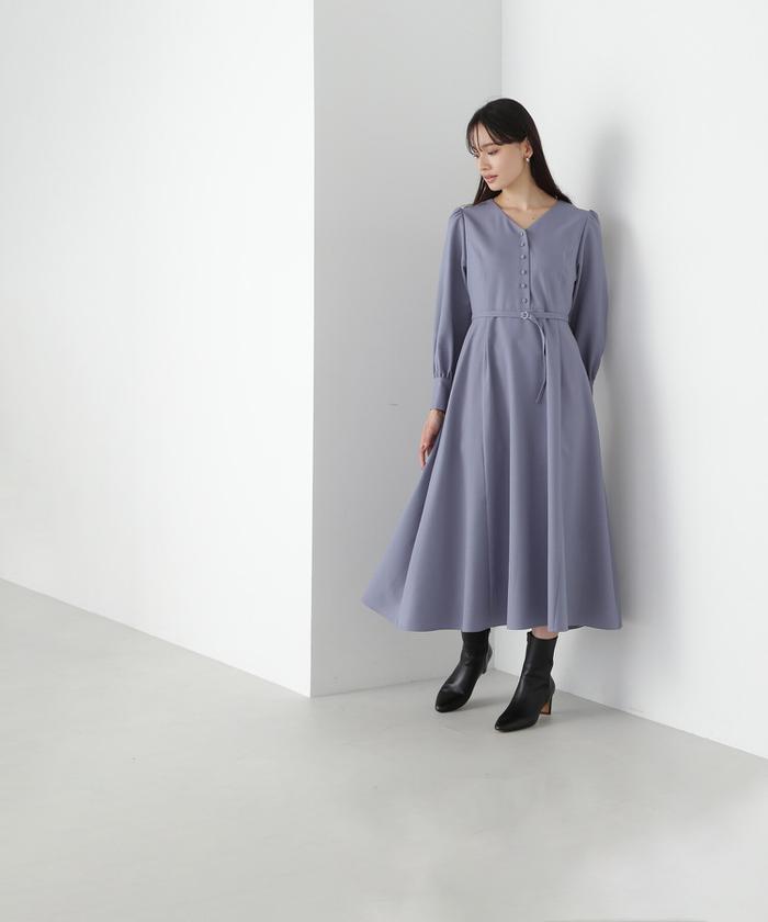 ほぼ未使用★定価1.5万 ナチュラルビューティベーシック ワンピース ドレス M 楽天市場】【SALE／50%OFF】Vネックダブルボタンワンピース