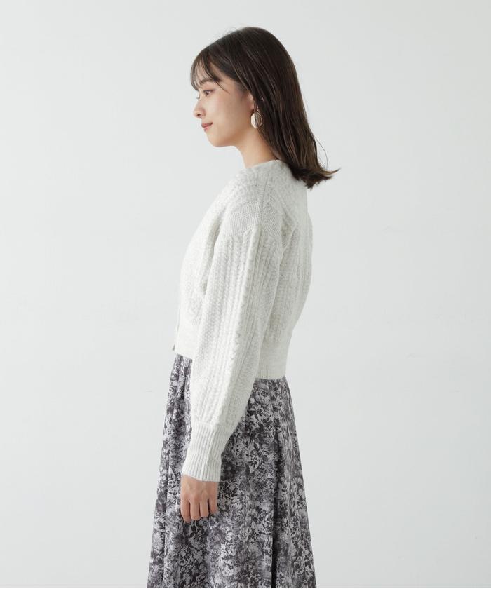 セール】ショートラメカーディガン WEB限定カラー：ピンク