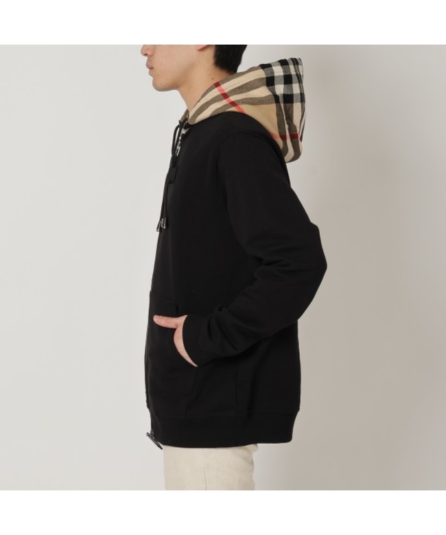 バーバリー BURBERRY パーカー フーディー ブラック ベージュ
