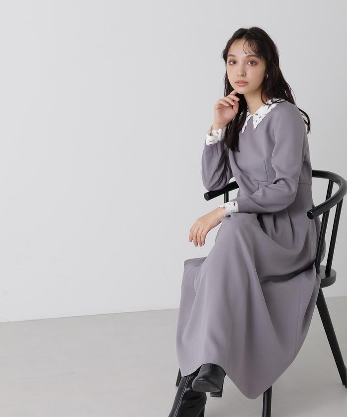 セール 50%OFF】エンブロイダリーカラーワンピース(505634957
