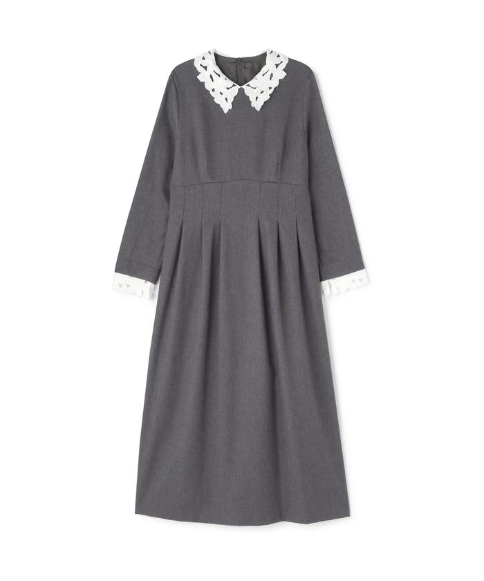 セール 50%OFF】エンブロイダリーカラーワンピース(505634957 セール 50%OFF】エンブロイダリーカラーワンピース(505634957