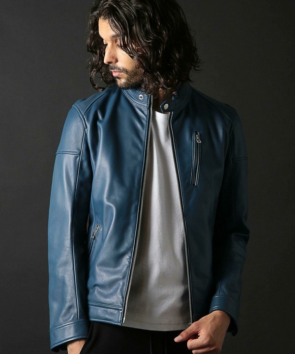 セール10%OFF】シングルライダースレザージャケット(505635489 セール10%OFF】シングルライダースレザージャケット(505635489