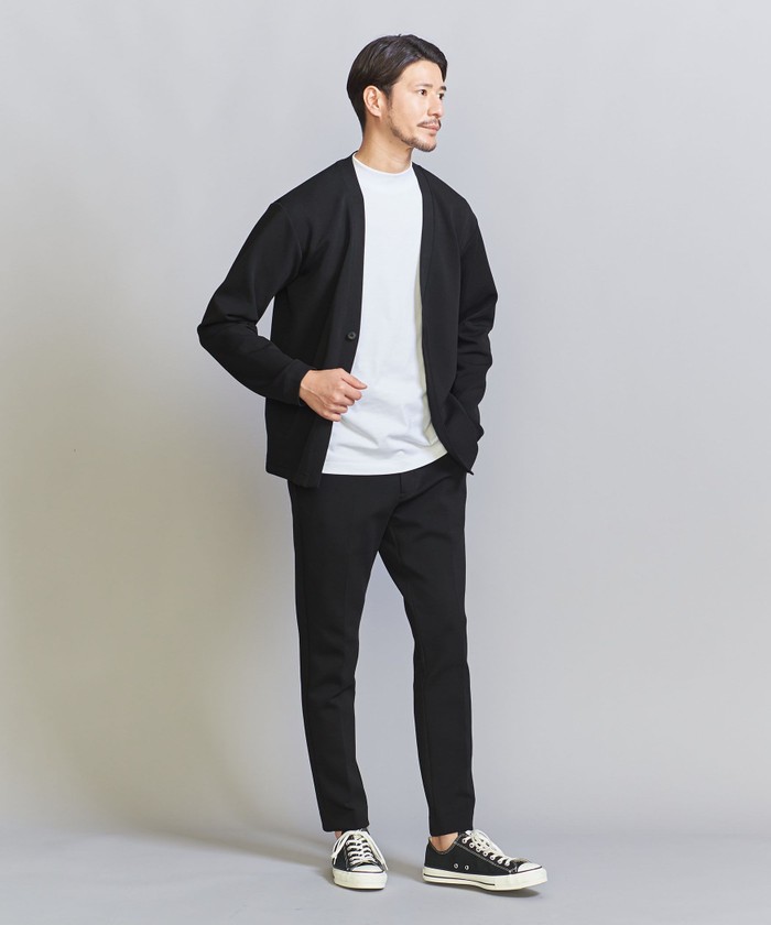 WEB限定 WARDROBE SMART】ダブルニット カーディガン