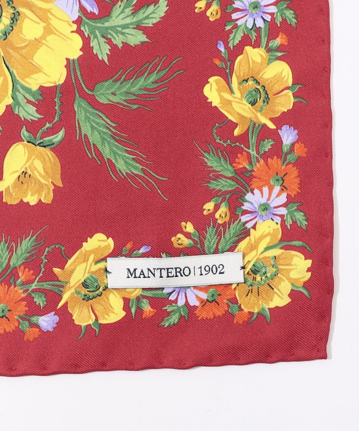 MANTERO 1902 レオパード花柄 シルク シャツ トゥモローランド