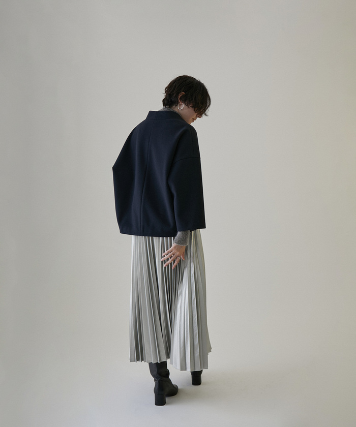 サロンアダムエロペ　ウールライクノーカラーショートコート　ブラック 楽天市場】【WEB限定】ウールライクノーカラーショートコート
