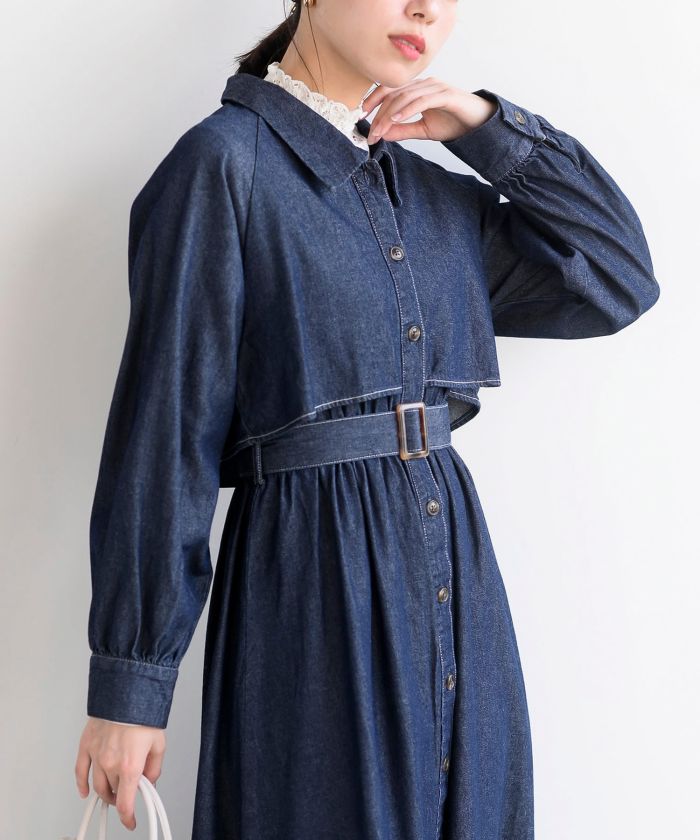 新品☆Rady トレンチコート＆ワンピースセット 2wayトレンチコートワンピース ロング丈 ジャケット[品番
