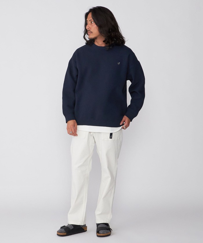 セール 30%OFF】*SHIPS:〈ニット+ロンT〉ワンポイントロゴ