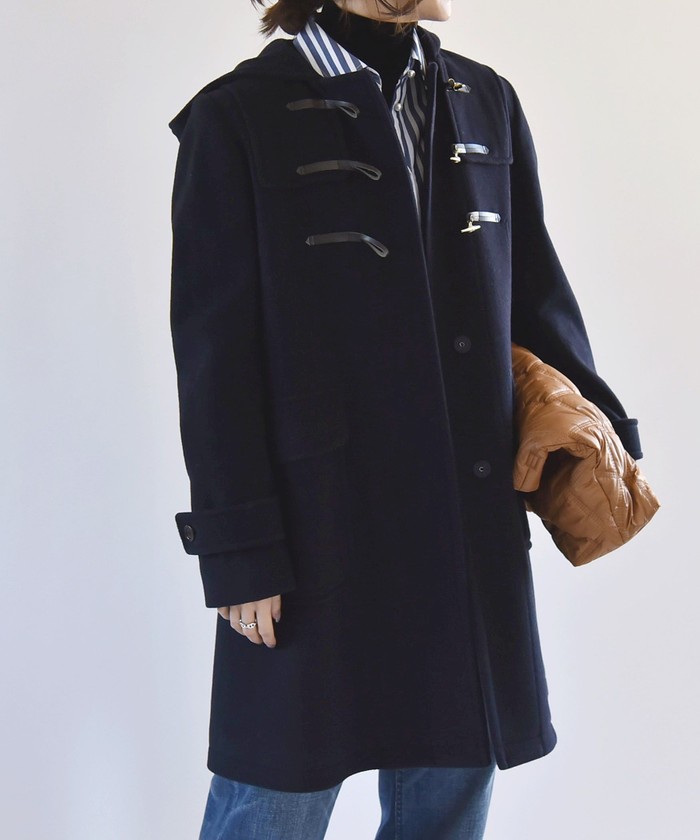 Nigel Cabourn ダッフルコート サイズ6 ネイビー、ファー付き Nigel Cabourn ダッフルコート サイズ6 ネイビー、ファー付き