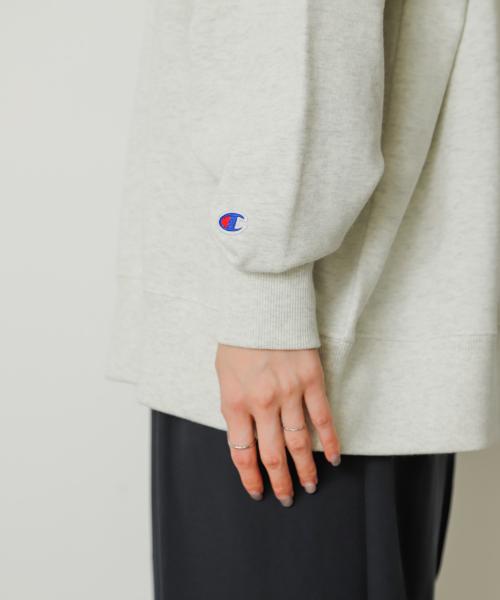 別注』champion×SENSE OF PLACE ハーフジップスウェット