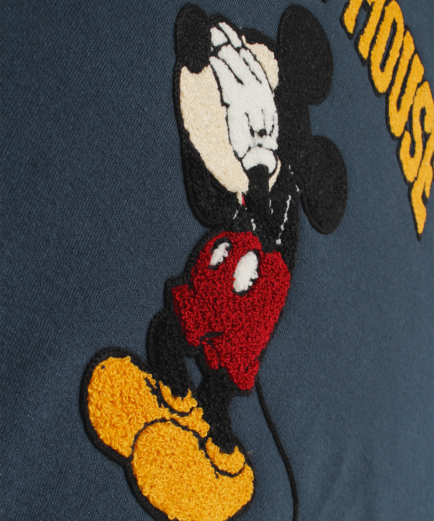 セール15%OFF】【DISNEY/ディズニー】Mickkey/Pooh 裏起毛サガラ刺繍