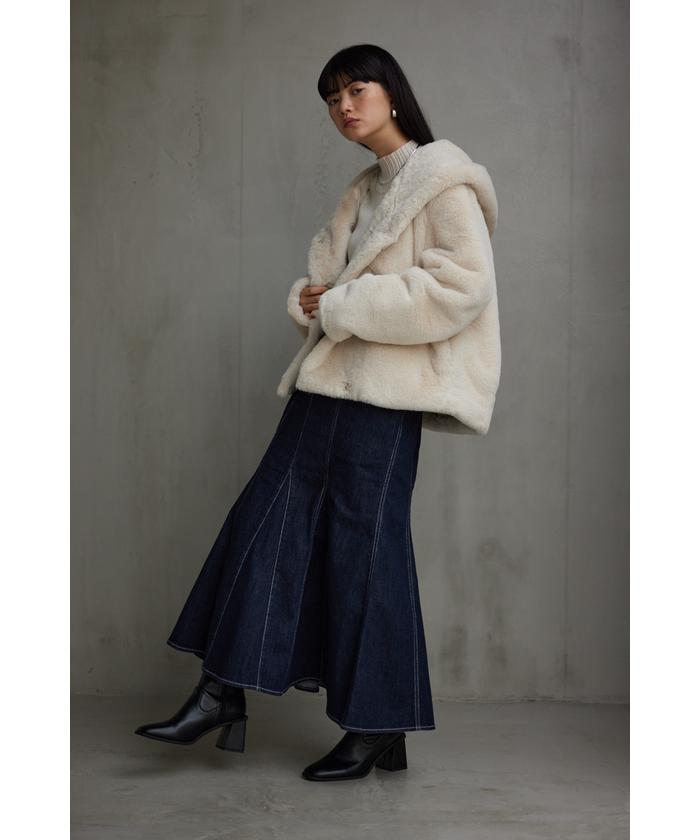 UNITED ARROWS LTD. OUTLET｜フェイクファー*ナイロン コンビ