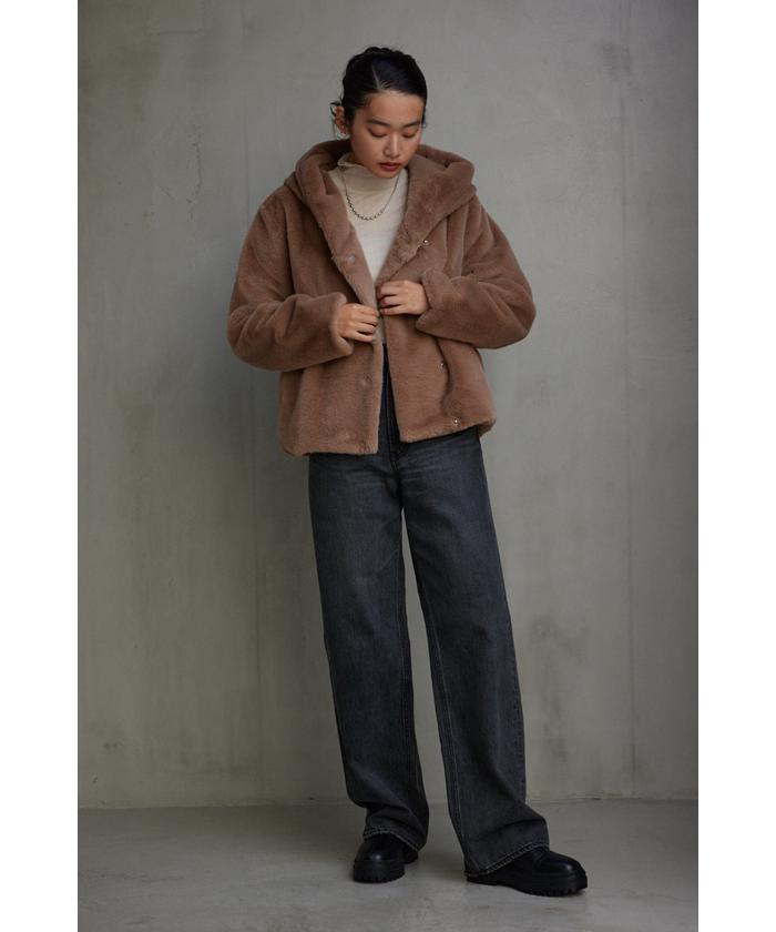 セール 50%OFF】B－HEATフラッフィーフェイクファーブルゾン