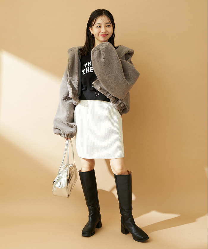 ショートボアブルゾン EMODA（エモダ）の「ショートボアブルゾン（ブルゾン）」 - WEAR