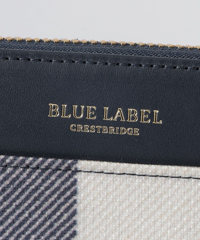 BLUE LABEL CRESTBRIDGE 長財布レディース クレストブリッジチェックPVC長財布（ウォレット/ポーチ）｜BLUE
