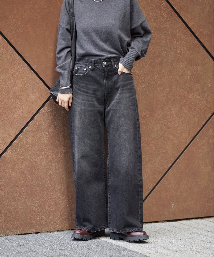 STANDARD JOUNALスタンダードジャーナル ブラックデニムスラックス JOURNAL STANDARD｜ジャーナルスタンダードのデニムパンツ