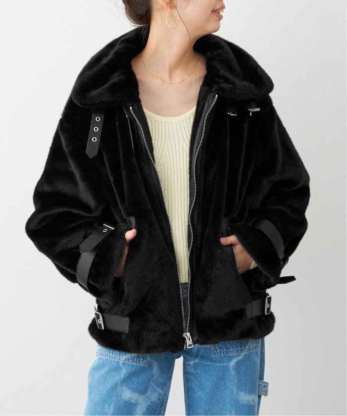 セール】【JAKKE/ジャッキー】 BOBBY BIKER BLACK(505645751