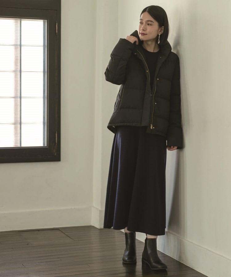 バックディテールロングニットワンピース【洗える】(505646398