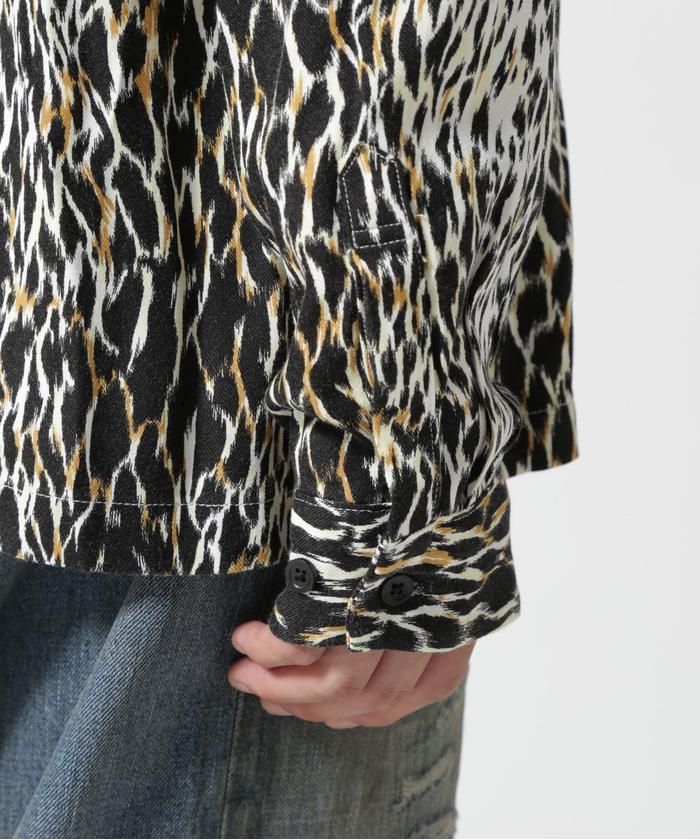 MINEDENIM（マインデニム）Leopard Open Collar SH(505637322) | ビー