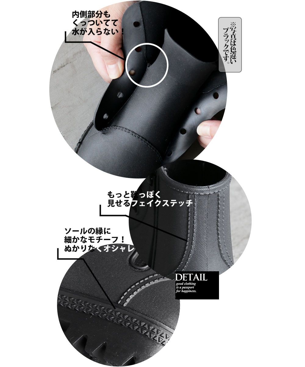トッカ未使用ブラック バックリボンレインブーツ L（24ｃｍ） トッカ未使用ブラック バックリボンレインブーツ L（24cm