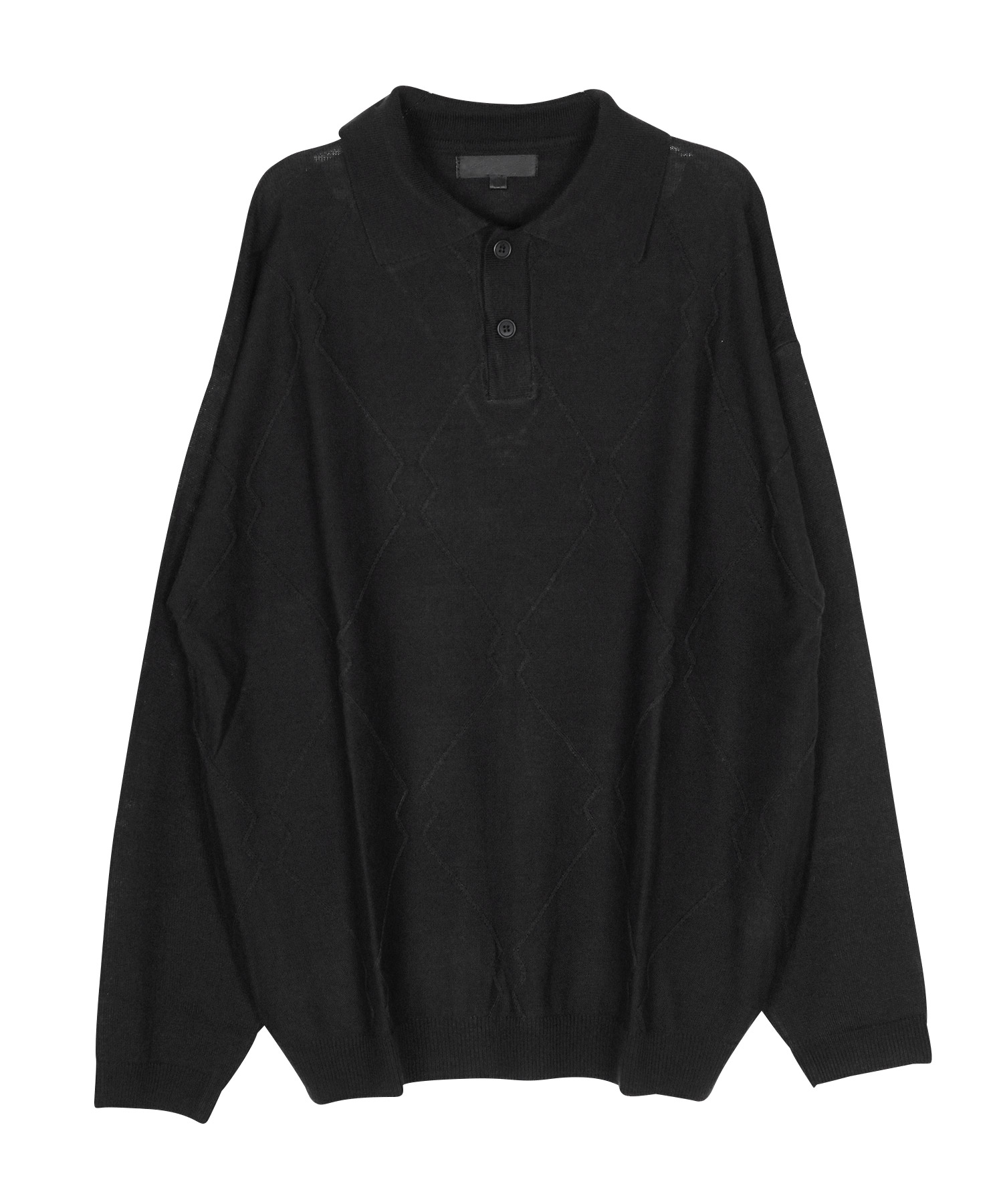 ジギーズショップ JIGGYS SHOP ニットポロシャツ ロングスリーブ ジギーズショップ JIGGYS SHOP ニットポロシャツ ロングスリーブ