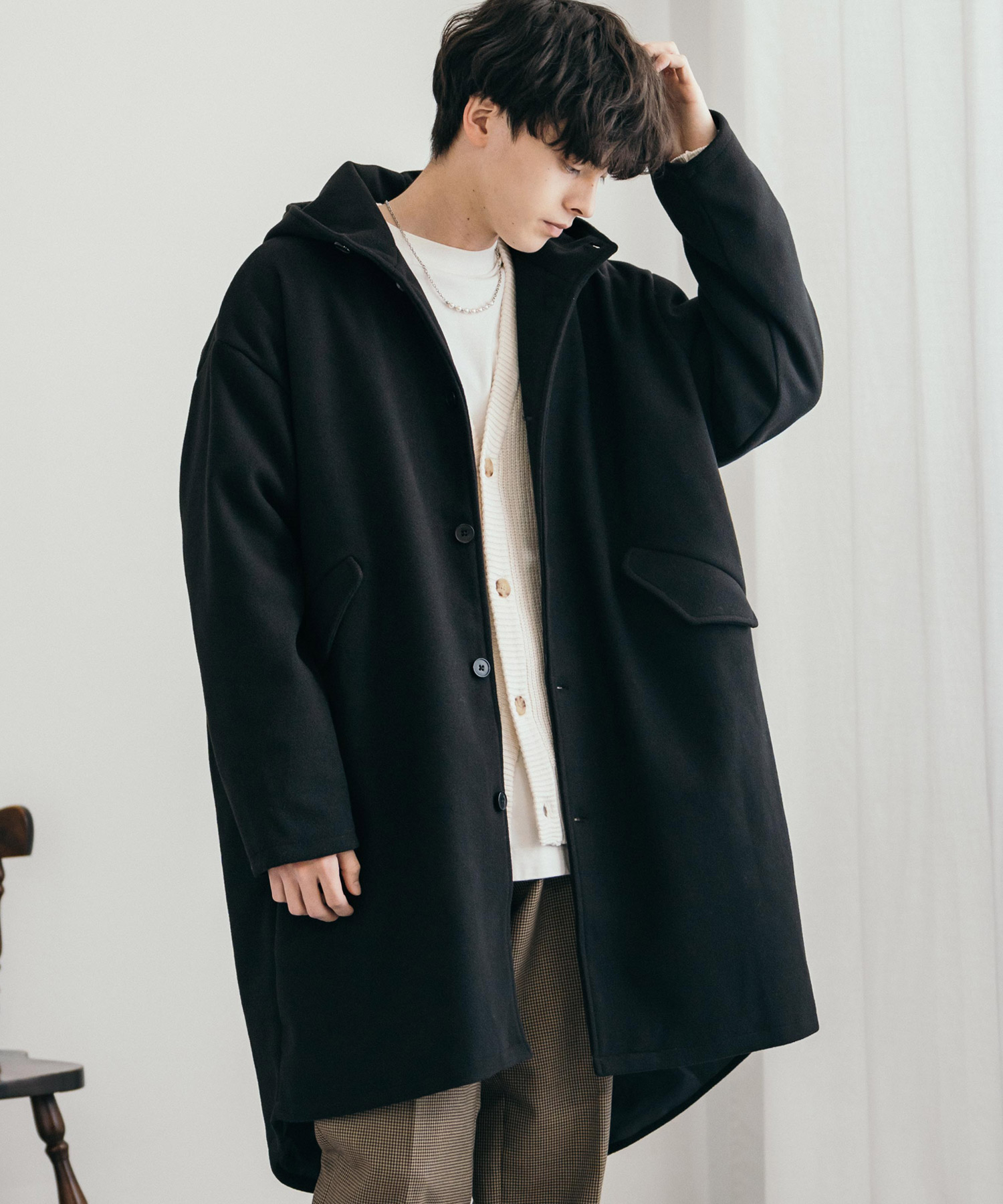 MACKINTOSH｜ライトウェイト メルトン ウール ハンビー ロング