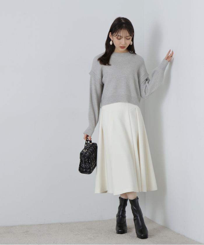 プロポーション　ハイウエストタックフレアスカート Amazon.co.jp: [プロポーションボディドレッシング] スカート
