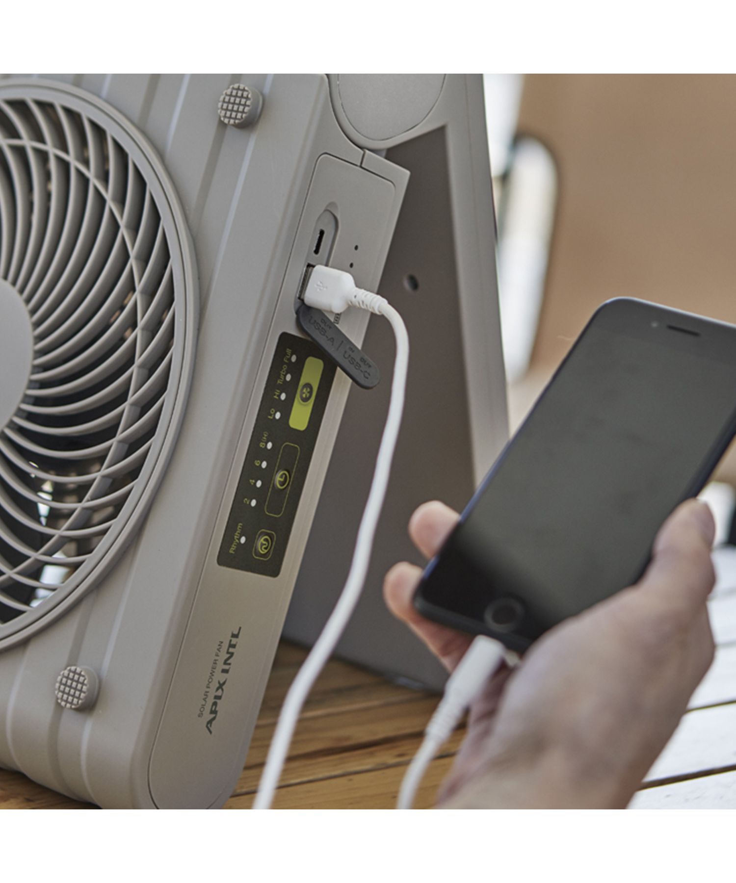 ソトモ ソーラーパワーファン　扇風機 楽天市場】アピックス SOTOMO ソーラーパワーファン2 無電源でも