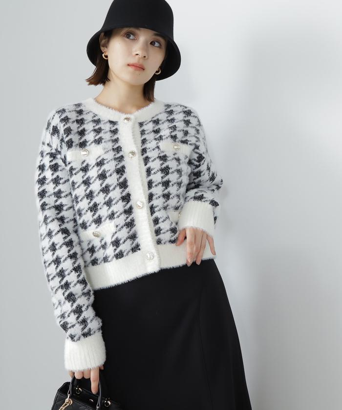 bukht ニットカーディガン WEB限定】・【サステナブル】BIGボタンニットカーディガン