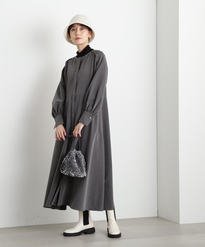 DaTuRa 「DaTuRa」 長袖ワンピース FREE ブラック レディース