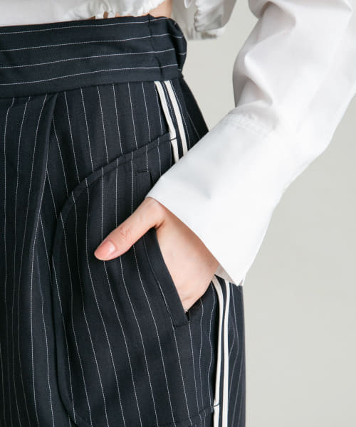 セール 20%OFF】ピンストライプワイドパンツ(505504769 セール 20%OFF】ピンストライプワイドパンツ(505504769