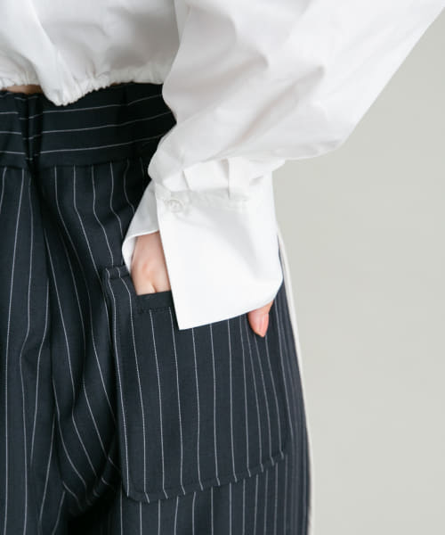 セール 20%OFF】ピンストライプワイドパンツ(505504769 セール 20%OFF】ピンストライプワイドパンツ(505504769