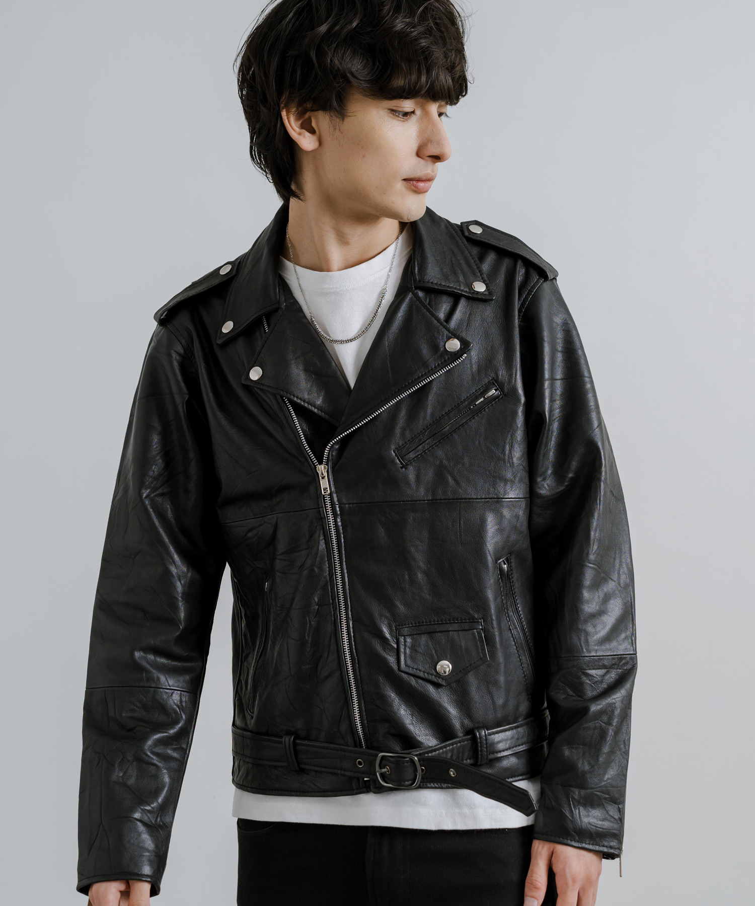 ロッキーモンロー Rocky Monroe レザージャケット ダブル