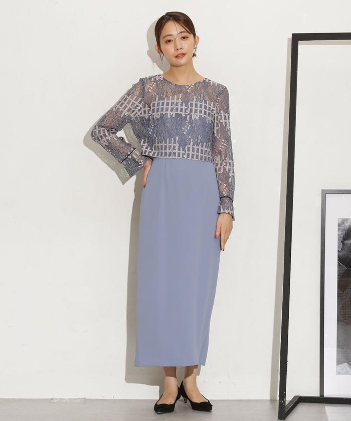 Kaene ラッセルレースコクーンドレス NANO universe セール 60%OFF】Kaene/ラッセルレースコクーンドレス(505342938