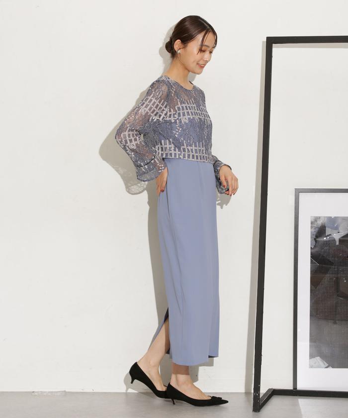 セール 60%OFF】Kaene/ラッセルレースコクーンドレス(505342938