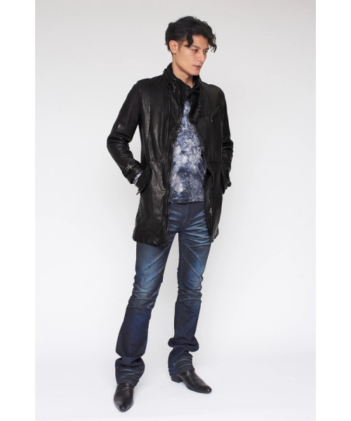 TORNADO MART∴ロングウォッシュドレザーブルゾン(505420835